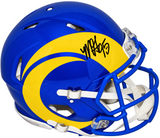 MYLES GARRETT AUTOGRAPHED LOS ANGELES RAMS AUTHENTIC SPEED HELMET BECKETT