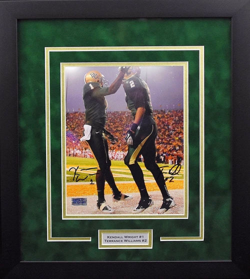 TERRANCE WILLIAMS & KENDALL WRIGHT BAYLOR BEARS FRAMED 8x10 PHOTO COA