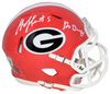 GARRISON HEARST SIGNED GEORGIA BULLDOGS SPEED MINI HELMET W/ GO DAWGS