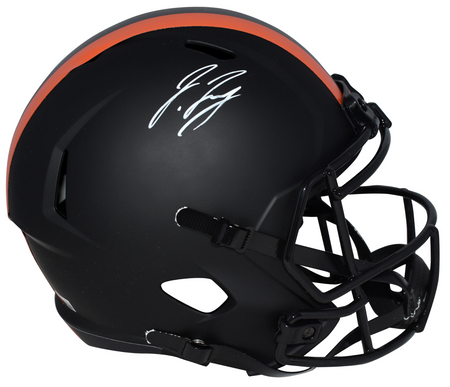 JERRY JEUDY AUTOGRAPHED DENVER BRONCOS ECLIPSE SPEED MINI HELMET BECKETT