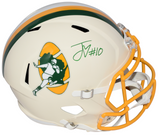 JORDAN LOVE AUTOGRAPHED GREEN BAY PACKERS RETRO FULL SIZE SPEED HELMET BECKETT