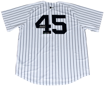 BARRY LARKIN SIGNED MICHIGAN WOLVERINES #16 NAVY BASEBALL JERSEY COA