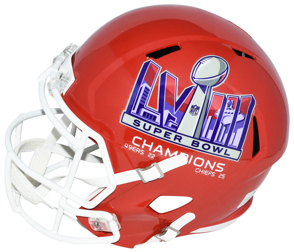 PATRICK MAHOMES SIGNED KANSAS CITY CHIEFS SUPER BOWL LVIII SPEED HELMET BECKETT