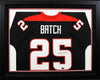 BARON BATCH SIGNED TEXAS TECH RED RAIDERS #25 BLACK FRAMED JERSEY COA