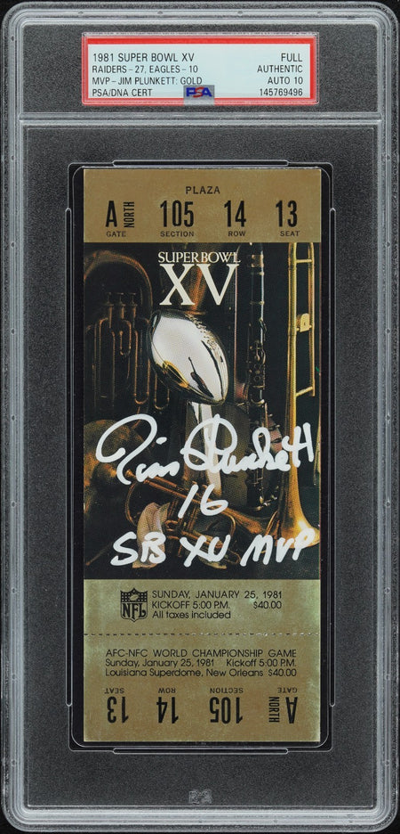 PATRICK MAHOMES SIGNED 2014 TEXAS TECH VS OKLAHOMA STATE NCAA DEBUT TICKET PSA