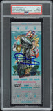 PATRICK MAHOMES SIGNED SUPER BOWL LIV 54 SILVER TICKET CHIEFS 49ERS PSA 9 AUTO