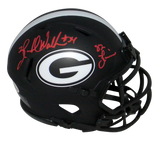 HERSCHEL WALKER SIGNED GEORGIA BULLDOGS ECLIPSE SPEED MINI HELMET W/ 82 HEISMAN