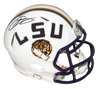 ODELL BECKHAM JR AUTOGRAPHED SIGNED LSU TIGERS WHITE SPEED MINI HELMET JSA