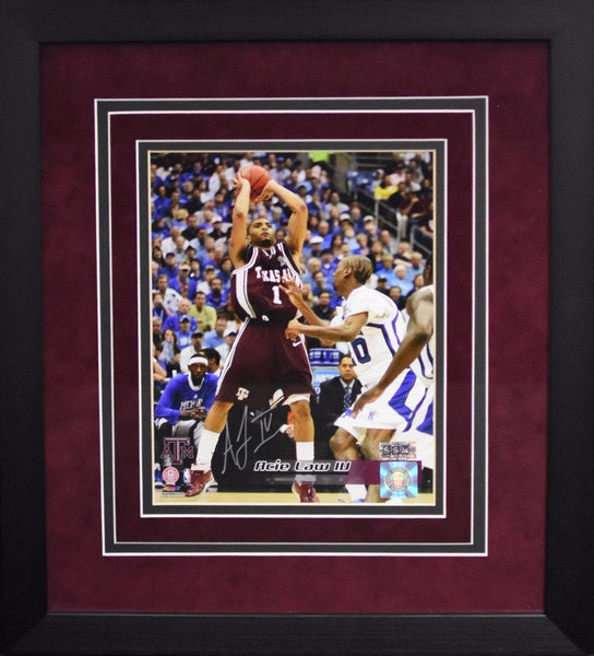 ACIE LAW IV AUTOGRAPHED TEXAS A&M AGGIES 8x10 FRAMED PHOTO COA