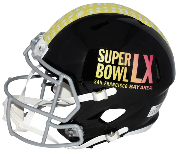 SAM DARNOLD SIGNED SEATTLE SEAHAWKS BLACK SUPER BOWL LX FULL SIZE SPEED HELMET