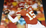 PATRICK MAHOMES SIGNED KANSAS CITY CHIEFS 16x20 PHOTO JSA - ROOKIE SIGNATURE