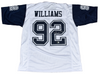 QUINNEN WILLIAMS SIGNED DALLAS COWBOYS #92 COLOR RUSH JERSEY BECKETT