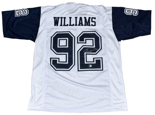 QUINNEN WILLIAMS SIGNED DALLAS COWBOYS #92 COLOR RUSH JERSEY BECKETT