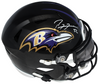 RAY LEWIS AUTOGRAPHED BALTIMORE RAVENS SPEEDFLEX MIDI HELMET BECKETT