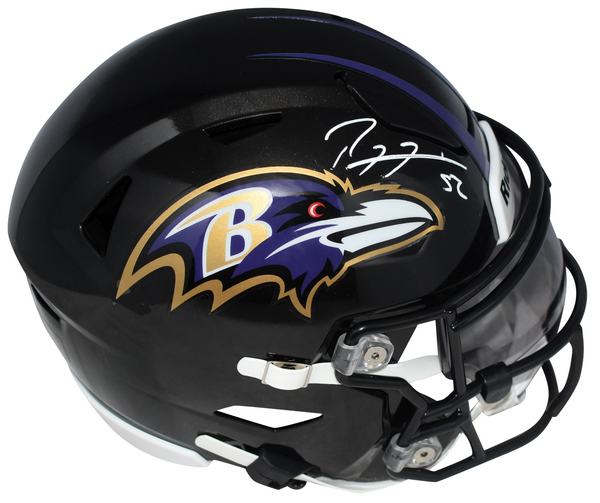 RAY LEWIS AUTOGRAPHED BALTIMORE RAVENS SPEEDFLEX MIDI HELMET BECKETT