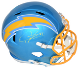 LADAINIAN TOMLINSON SIGNED LOS ANGELES CHARGERS FLASH FULL SIZE HELMET BECKETT