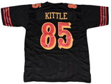 GEORGE KITTLE SIGNED SAN FRANCISCO 49ERS #85 BLACK RIVALRIES JERSEY BECKETT