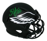 BRIAN DAWKINS SIGNED PHILADELPHIA EAGLES ECLIPSE SPEED MINI HELMET JSA