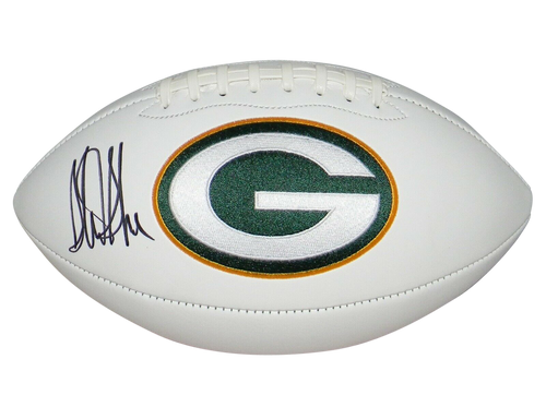 STERLING SHARPE SIGNED AUTOGRAPHED GREEN BAY PACKERS LOGO FOOTBALL BECKETT