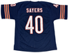 GALE SAYERS AUTOGRAPHED CHICAGO BEARS #40 NAVY JERSEY JSA