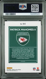 PATRICK MAHOMES SIGNED 2023 PANINI DONRUSS OPTIC DOWNTOWN #D6 PSA 9 AUTO 10