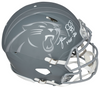 LUKE KUECHLY SIGNED CAROLINA PANTHERS SLATE AUTHENTIC SPEED HELMET W/ HOF 26