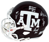 JALEN WYDERMYER AINIAS SMITH HAYNES KING 2021 TEAM SIGNED TEXAS A&M F/S HELMET