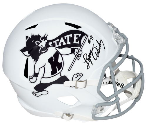 LYNN DICKEY AUTOGRAPHED KANSAS STATE WILDCATS FULL SIZE SPEED HELMET JSA