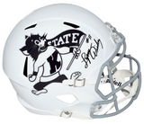 LYNN DICKEY AUTOGRAPHED KANSAS STATE WILDCATS FULL SIZE SPEED HELMET JSA