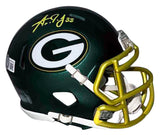 AARON JONES AUTOGRAPHED GREEN BAY PACKERS BLAZE SPEED MINI HELMET BECKETT