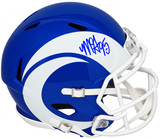 MYLES GARRETT SIGNED LOS ANGELES RAMS 2026 ALT FULL SIZE SPEED HELMET BECKETT