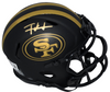 FRANK GORE AUTOGRAPHED SAN FRANCISCO 49ERS ECLIPSE SPEED MINI HELMET BECKETT