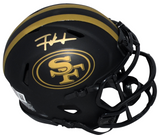 FRANK GORE AUTOGRAPHED SAN FRANCISCO 49ERS ECLIPSE SPEED MINI HELMET BECKETT