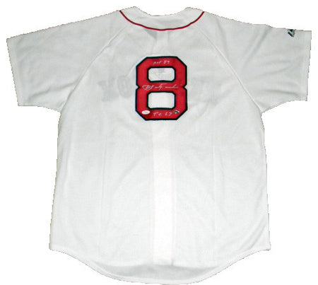 BARRY LARKIN SIGNED MICHIGAN WOLVERINES #16 NAVY BASEBALL JERSEY COA