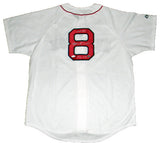 CARL YASTRZEMSKI AUTOGRAPHED SIGNED BOSTON RED SOX #8 WHITE MAJESTIC JERSEY JSA