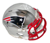 TY LAW AUTOGRAPHED NEW ENGLAND PATRIOTS CHROME MINI HELMET BECKETT