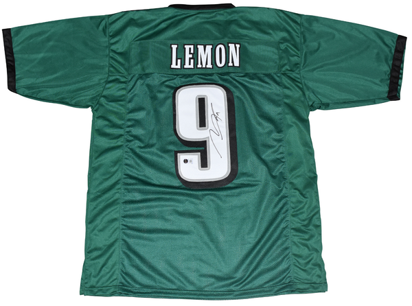 MAKAI LEMON AUTOGRAPHED PHILADELPHIA EAGLES #9 GREEN JERSEY BECKETT