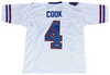 JAMES COOK SIGNED AUTOGRAPHED BUFFALO BILLS #4 WHITE JERSEY BECKETT