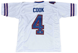 JAMES COOK SIGNED AUTOGRAPHED BUFFALO BILLS #4 WHITE JERSEY BECKETT