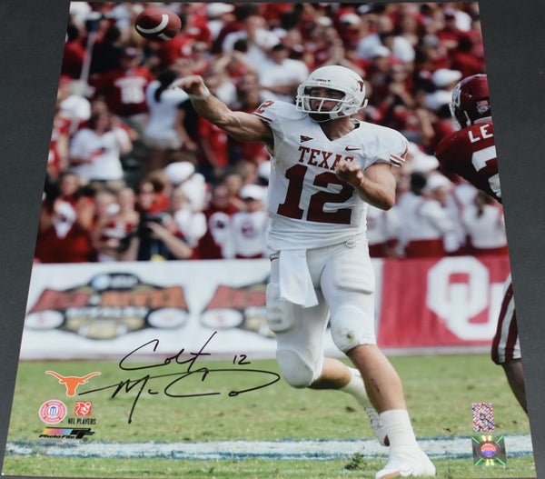 COLT McCOY AUTOGRAPHED TEXAS LONGHORNS 16x20 PHOTO GTSM