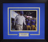 JIM MORA JR AUTOGRAPHED UCLA BRUINS 8x10 FRAMED PHOTO COA