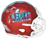 CREED HUMPHREY SIGNED KANSAS CITY CHIEFS SUPER BOWL 57 LVII MINI HELMET BECKETT