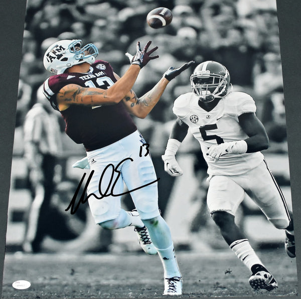 MIKE EVANS AUTOGRAPHED TEXAS A&M AGGIES VS ALABAMA 16x20 PHOTO JSA