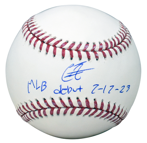 CHRISTIAN ENCARNACION-STRAND SIGNED REDS ORIOLES RAWLINGS MLB BASEBALL W/ DEBUT