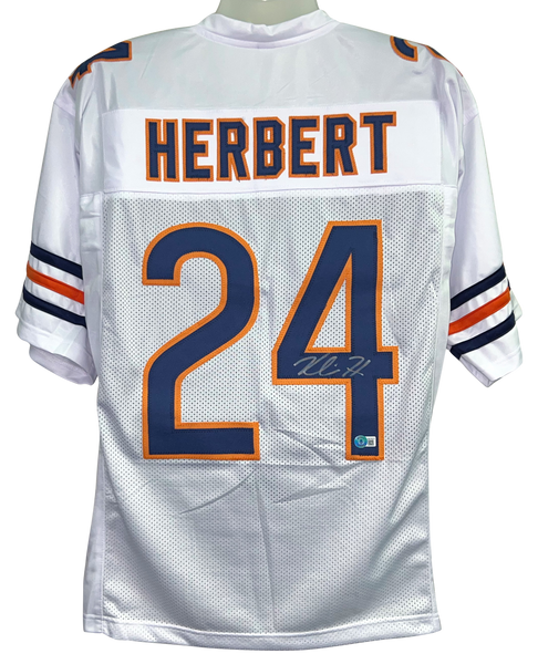 KHALIL HERBERT SIGNED AUTOGRAPHED CHICAGO BEARS #24 WHITE JERSEY BECKETT
