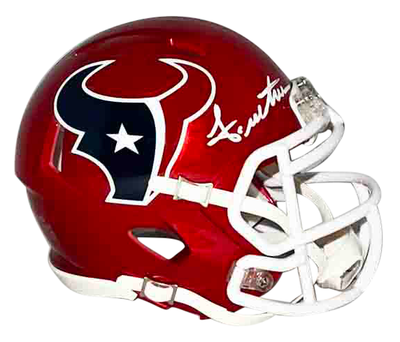 JOHN METCHIE III SIGNED HOUSTON TEXANS FLASH SPEED MINI HELMET BECKETT