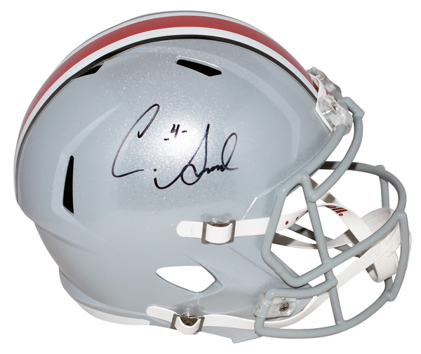 CURTIS SAMUEL AUTOGRAPHED OHIO STATE BUCKEYES FULL SIZE SPEED HELMET COA