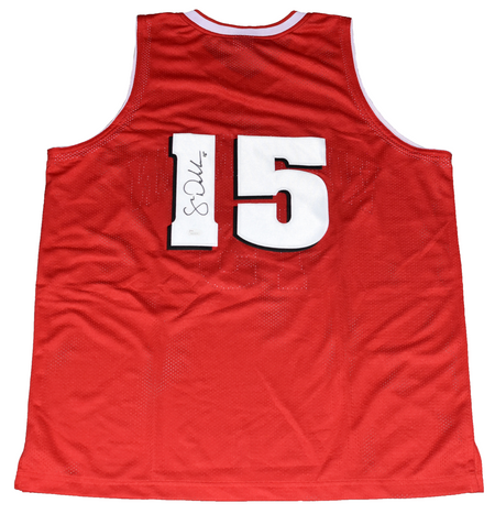 ANFERNEE PENNY HARDAWAY SIGNED MEMPHIS STATE TIGERS #25 BLUE JERSEY BECKETT