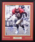 DERRICK BROOKS SIGNED FLORIDA STATE SEMINOLES 16x20 FRAMED PHOTO COA