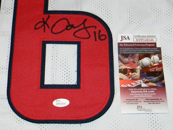 KEKE COUTEE AUTOGRAPHED SIGNED HOUSTON TEXANS #16 WHITE JERSEY JSA